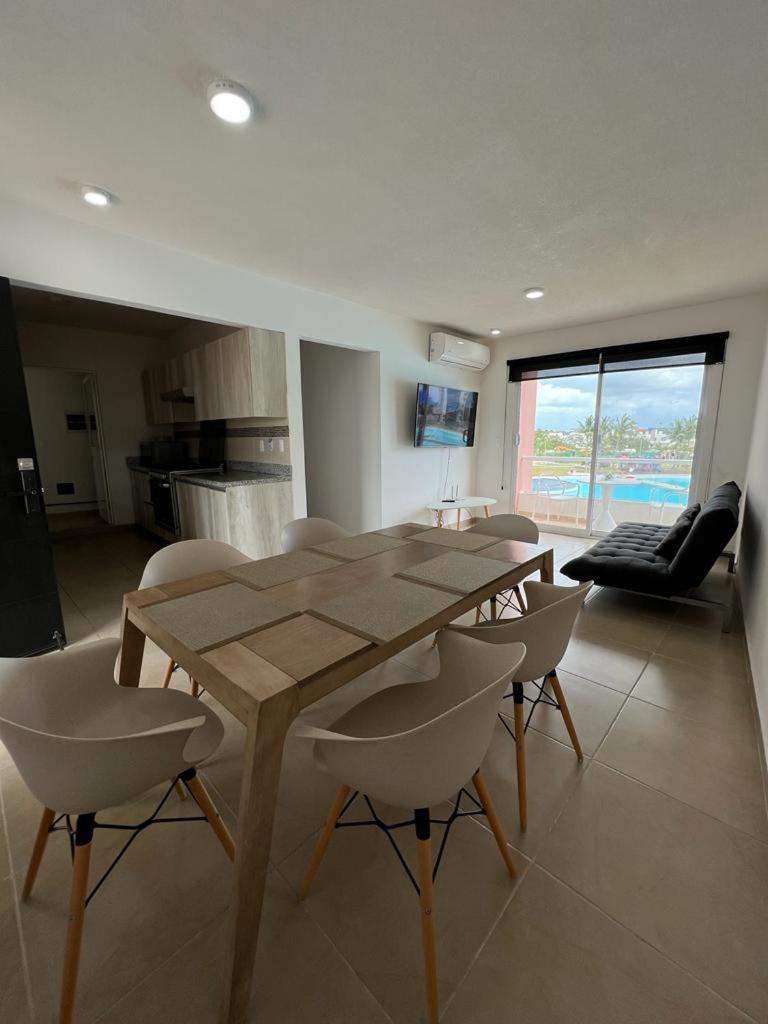 Dreams Cancun Blue Paradise Apartment Bagian luar foto