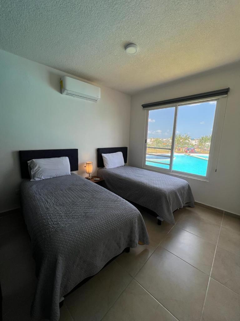 Dreams Cancun Blue Paradise Apartment Bagian luar foto